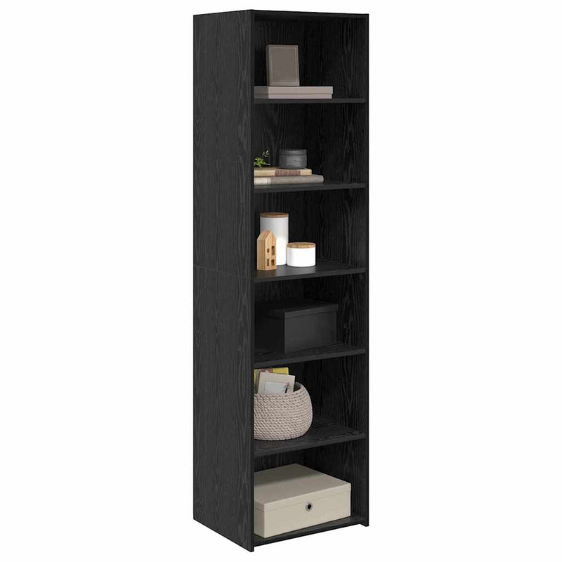 vidaXL Cabinet Fekete tölgy 50 x 41 x 185 cm Faanyag