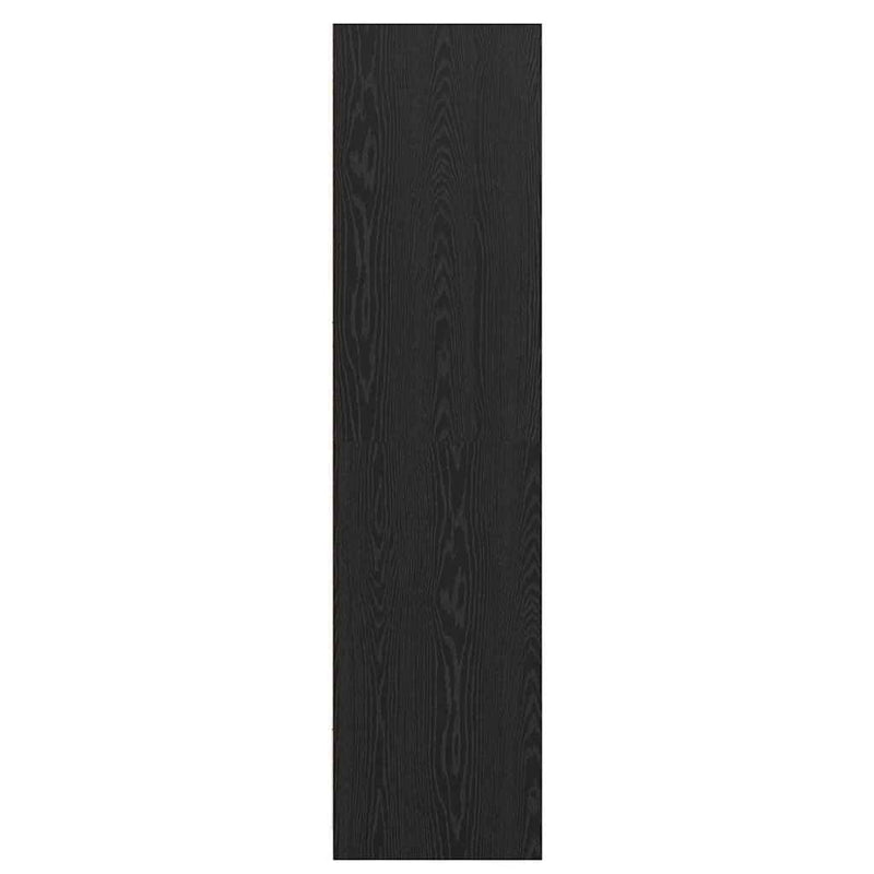 vidaXL Ruhásszekrény polcokkal Fekete tölgy 50 x 30 x 200 cm Faanyag