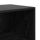 vidaXL Ruhásszekrény polcokkal Fekete tölgy 100 x 50 x 200 cm Faanyag
