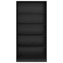 vidaXL Ruhásszekrény polcokkal Fekete tölgy 100 x 50 x 200 cm Faanyag
