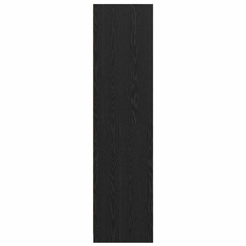 vidaXL Ruhásszekrény fiókkal Fekete tölgy 80 x 50 x 200 cm Faanyag