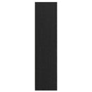 vidaXL Ruhásszekrény polcokkal Musta tammi 50 x 50 x 200 cm Faanyag
