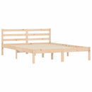 vidaXL Ágykeret Természetes 208,5 x 157,5 x 69,5 cm Tömör fenyőfa