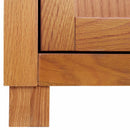vidaXL Cabinet tárolóval ajtóval Barna 80 x 35 x 95 cm Tömör Tölgyfa