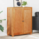vidaXL Cabinet tárolóval ajtóval Barna 80 x 35 x 95 cm Tömör Tölgyfa