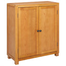 vidaXL Cabinet tárolóval ajtóval Barna 80 x 35 x 95 cm Tömör Tölgyfa