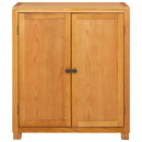 vidaXL Cabinet tárolóval ajtóval Barna 80 x 35 x 95 cm Tömör Tölgyfa