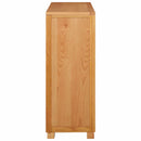 vidaXL Cabinet tárolóval ajtóval Barna 80 x 35 x 95 cm Tömör Tölgyfa