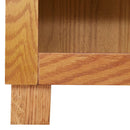 vidaXL Cabinet tárolóval Barna 80 x 35 x 95 cm Tömör Tölgyfa