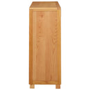 vidaXL Cabinet tárolóval Barna 80 x 35 x 95 cm Tömör Tölgyfa