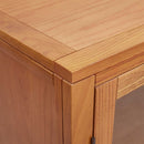 vidaXL Cabinet polcokkal tárolóval Barna 80 x 35 x 95 cm Tömör Tölgyfa