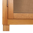 vidaXL Cabinet polcokkal tárolóval Barna 80 x 35 x 95 cm Tömör Tölgyfa