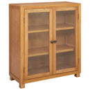 vidaXL Cabinet polcokkal tárolóval Barna 80 x 35 x 95 cm Tömör Tölgyfa