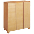 vidaXL Cabinet polcokkal tárolóval Barna 80 x 35 x 95 cm Tömör Tölgyfa
