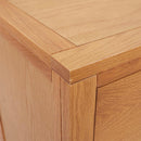 vidaXL Cabinet fiókkal tárolóval Barna 80 x 35 x 95 cm Tömör Tölgyfa