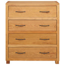 vidaXL Cabinet fiókkal tárolóval Barna 80 x 35 x 95 cm Tömör Tölgyfa
