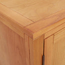 vidaXL Cabinet tárolóval ajtóval Barna 78 x 50 x 70 cm Tömör Tölgyfa