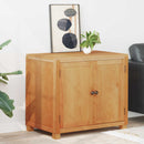 vidaXL Cabinet tárolóval ajtóval Barna 78 x 50 x 70 cm Tömör Tölgyfa