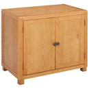 vidaXL Cabinet tárolóval ajtóval Barna 78 x 50 x 70 cm Tömör Tölgyfa