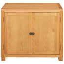 vidaXL Cabinet tárolóval ajtóval Barna 78 x 50 x 70 cm Tömör Tölgyfa