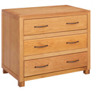 vidaXL Cabinet fiókkal tárolóval Barna 80 x 50 x 70 cm Tömör Tölgyfa