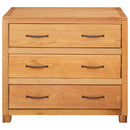 vidaXL Cabinet fiókkal tárolóval Barna 80 x 50 x 70 cm Tömör Tölgyfa