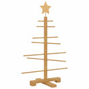 vidaXL Fából készült Karácsonyfa állvánnyal Barna 75 cm bambusz