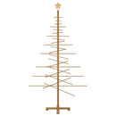 vidaXL Fából készült Karácsonyfa állvánnyal Barna 180 cm bambusz