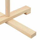 vidaXL Fából készült Karácsonyfa Természetes 150 cm Tömör fenyőfa