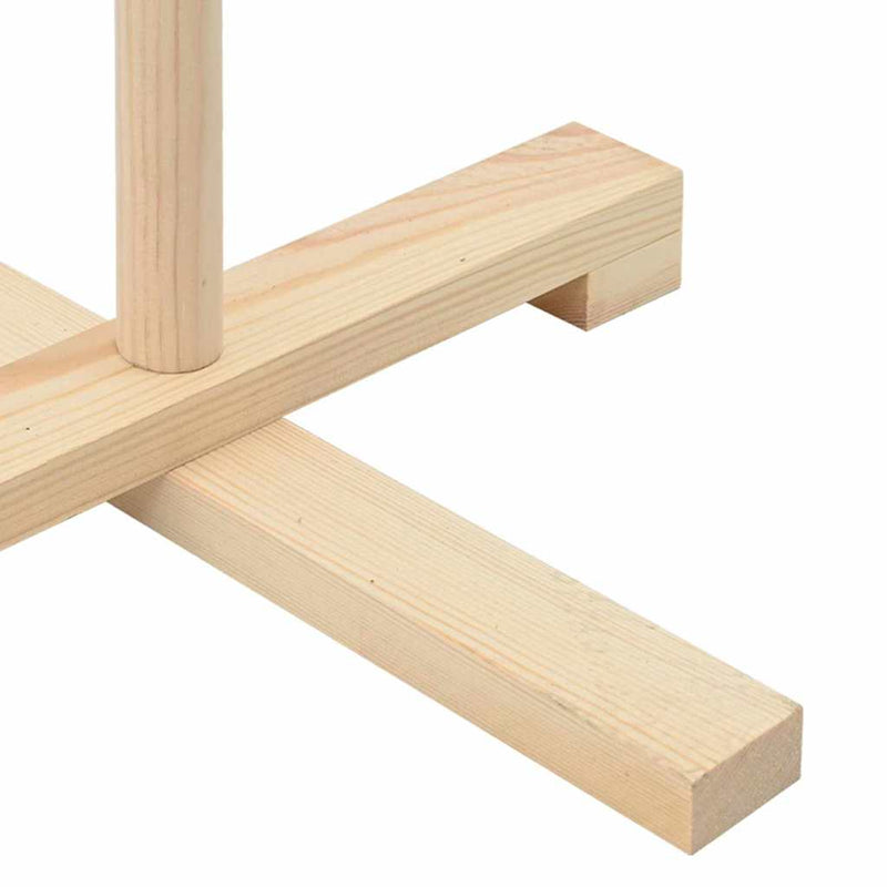 vidaXL Fából készült Karácsonyfa Természetes 150 cm Tömör fenyőfa