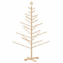 vidaXL Fából készült Karácsonyfa Természetes 150 cm Tömör fenyőfa
