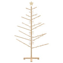 vidaXL Fából készült Karácsonyfa Természetes 150 cm Tömör fenyőfa