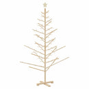 vidaXL Fából készült Karácsonyfa Természetes 180 cm Tömör fenyőfa