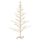 vidaXL Fából készült Karácsonyfa Természetes 180 cm Tömör fenyőfa