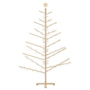 vidaXL Fából készült Karácsonyfa Természetes 180 cm Tömör fenyőfa