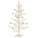 vidaXL Fából készült Karácsonyfa Természetes 210 cm Tömör fenyőfa