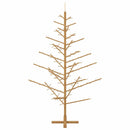 vidaXL Fából készült Karácsonyfa állvánnyal Barna 180 cm Tömör fenyőfa