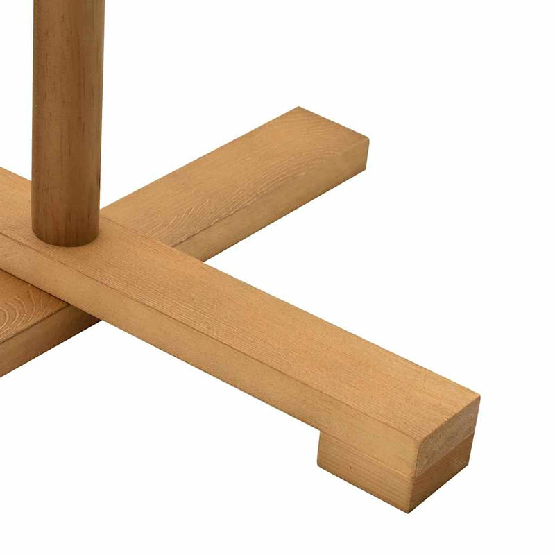 vidaXL Fából készült Karácsonyfa állvánnyal Barna 210 cm Tömör fenyőfa