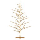 vidaXL Fából készült Karácsonyfa állvánnyal Barna 210 cm Tömör fenyőfa