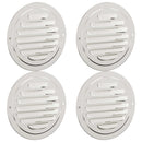 vidaXL Levegő szellőzőfedél 4 pcs Ezüst 80 mm Rozsdamentes acél