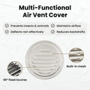 vidaXL Levegő szellőzőfedél 4 pcs Ezüst 100 mm Rozsdamentes acél