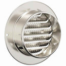 vidaXL Levegő szellőzőfedél 4 pcs Ezüst 100 mm Rozsdamentes acél