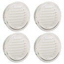 vidaXL Levegő szellőzőfedél 4 pcs Ezüst 150 mm Rozsdamentes acél
