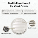 vidaXL Levegő szellőzőfedél 4 pcs Ezüst 200 mm Rozsdamentes acél