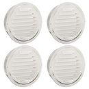 vidaXL Levegő szellőzőfedél 4 pcs Ezüst 200 mm Rozsdamentes acél