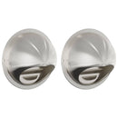 vidaXL Levegő szellőzőfedél 2 pcs Ezüst 80 mm Rozsdamentes acél
