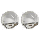 vidaXL Levegő szellőzőfedél 2 pcs Ezüst 200 mm Rozsdamentes acél