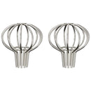 vidaXL Cseppentő Levélvédő 2 pcs Ezüst 50 mm Rozsdamentes acél