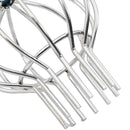vidaXL Cseppentő Levélvédő 2 pcs Ezüst 75 mm Rozsdamentes acél