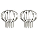 vidaXL Cseppentő Levélvédő 2 pcs Ezüst 75 mm Rozsdamentes acél